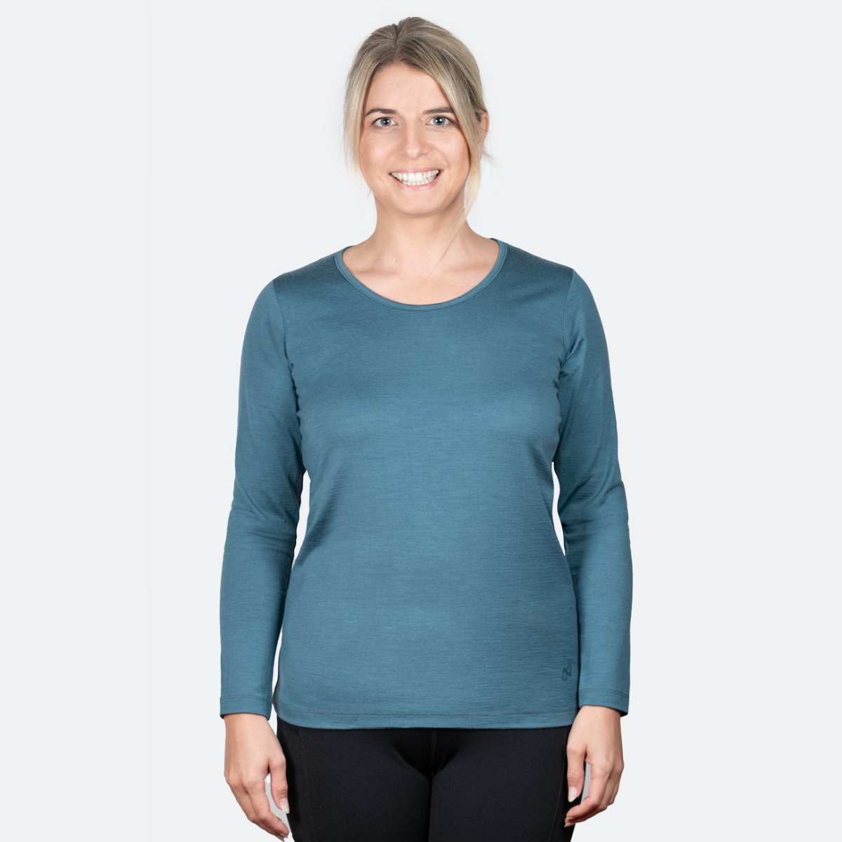 Nexural Pure Merino Langarmshirt Damen Petrol