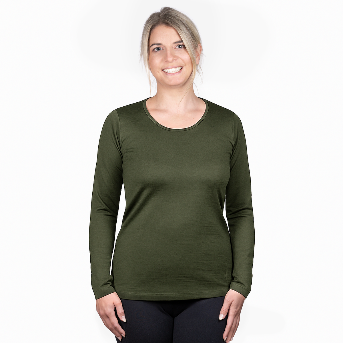 PURE MERINO Langarmshirt Damen