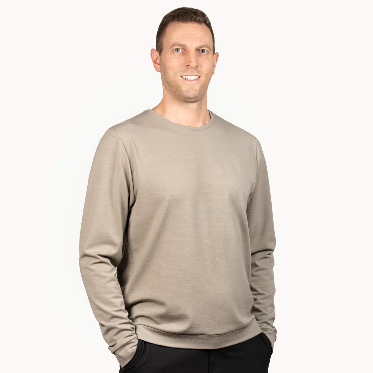 Nexural Premium Merino Pullover Beige