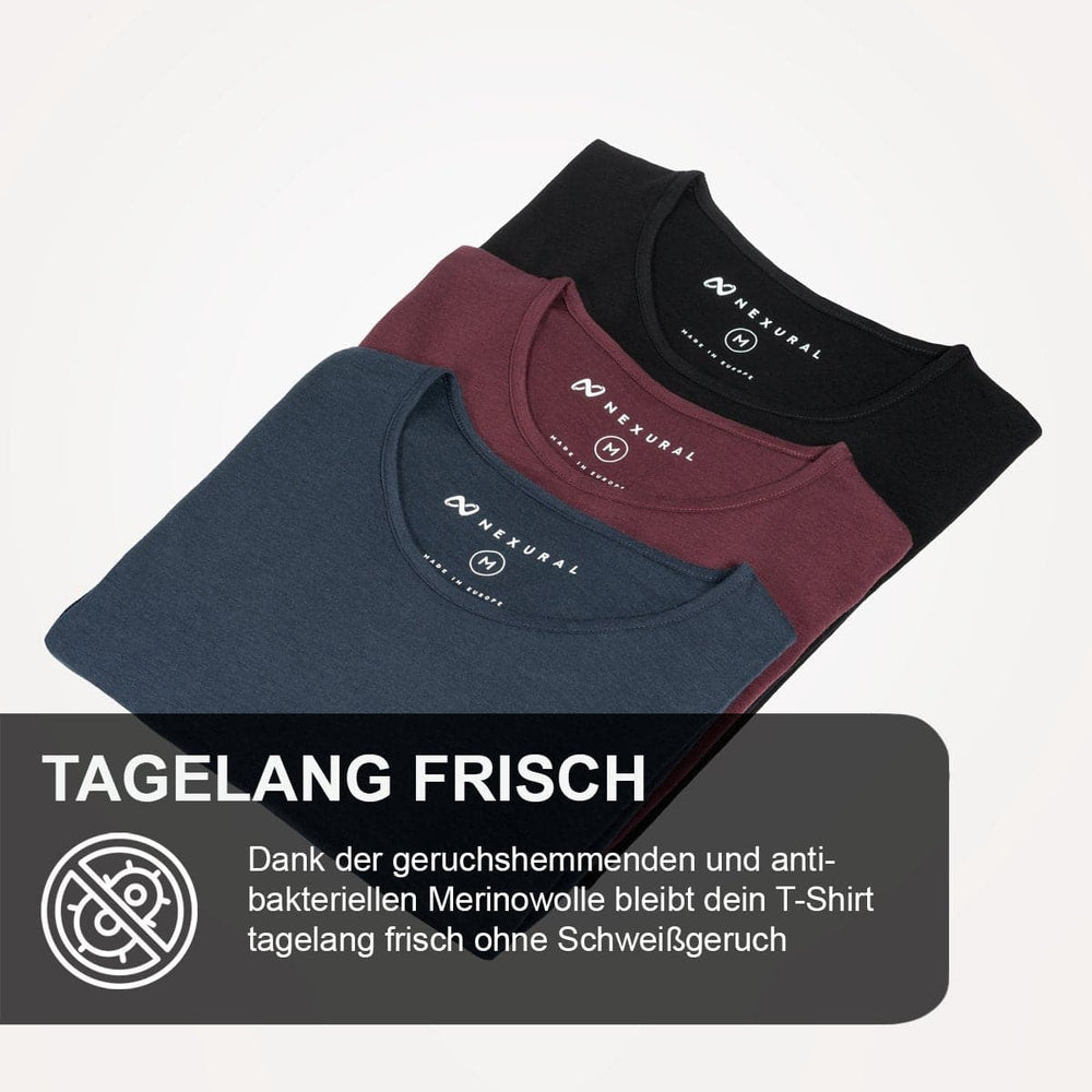 Shirt met lange mouwen in merinowol heren MT500