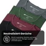 Nexural Pure Merino 100% Merinowolle Langarmshirt