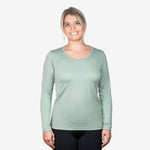 Nexural Pure Merino Langarmshirt Damen Mintgrün