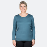Nexural Pure Merino Langarmshirt Damen Petrol