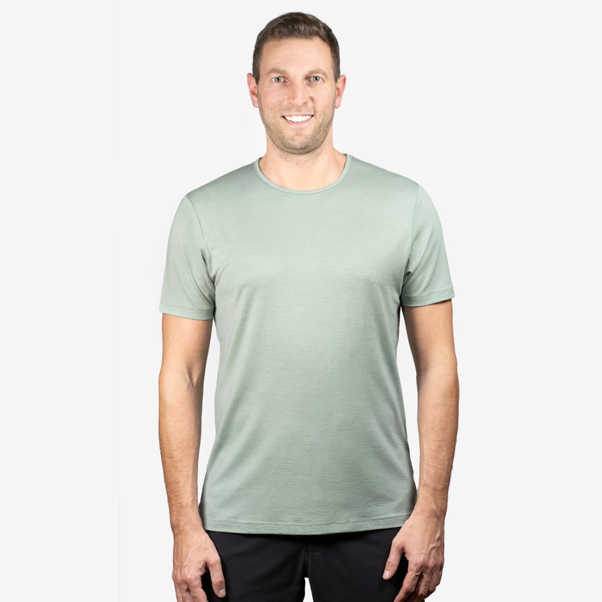 Nexural Pure Merino T-Shirt Herren Mintgrün